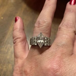 Size 5 Diamonique Engagement Ring